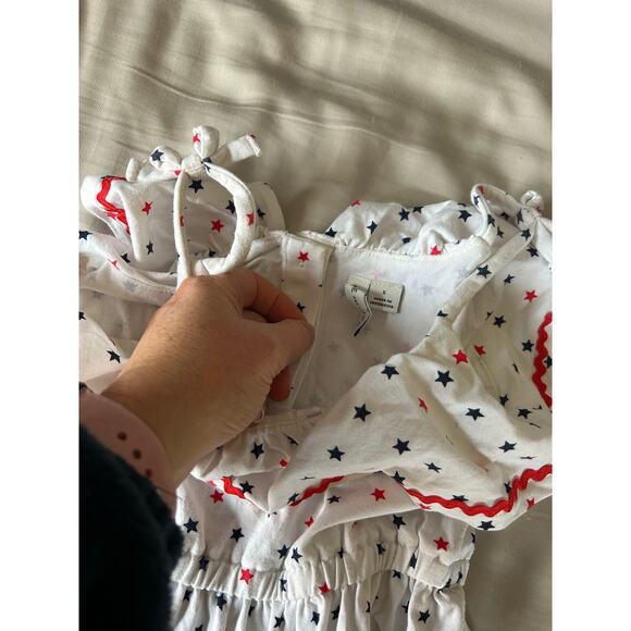 Janie and Jack red white bleu star dress size 5 - Picture 3 of 3